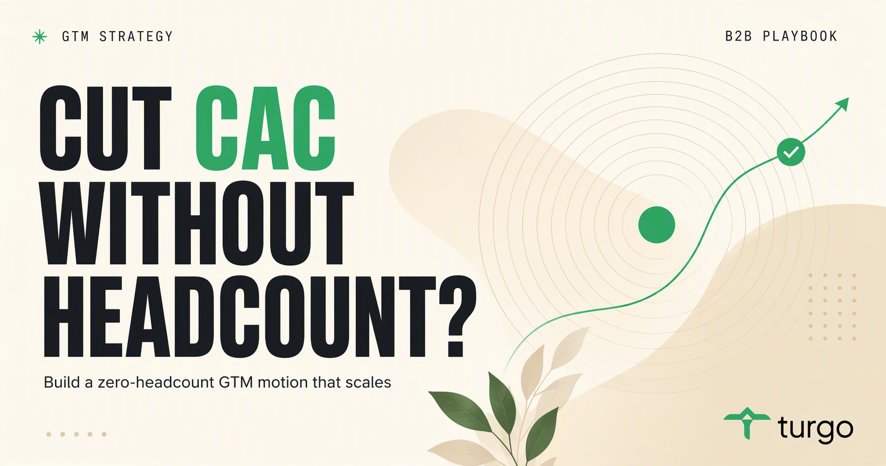 How can a b2b saas gtm strategy cut CAC without headcount?